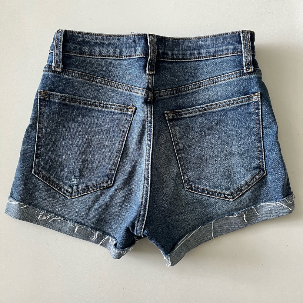 A&F High Rise Jean Shorts - Picture 2 of 3